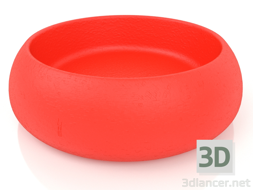 3D Modell Blumentopf 4 (Rot) - Vorschau