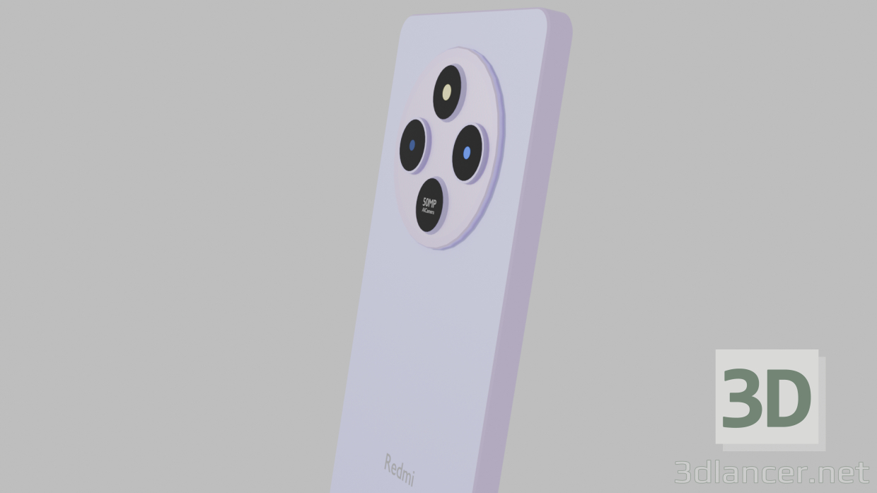 3d model Teléfono inteligente Xiaomi Redmi 14C - vista previa