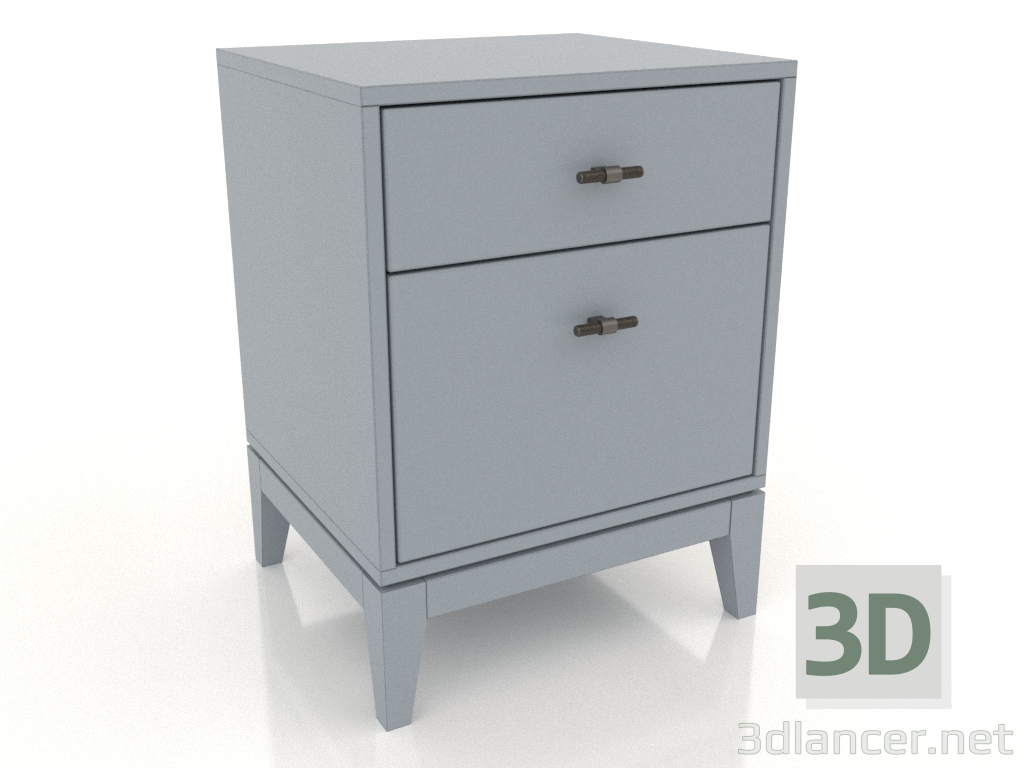 Modelo 3d Mesa de cabeceira 450 mm (RAL 7001) - preview