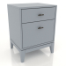 3d model Bedside table 450 mm (RAL 7001) - preview