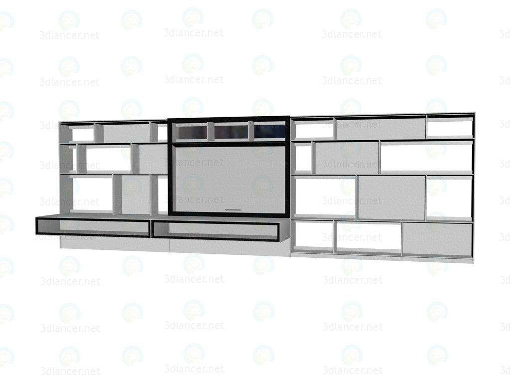 modello 3D Mobili cremagliera sistema fc0937 - anteprima