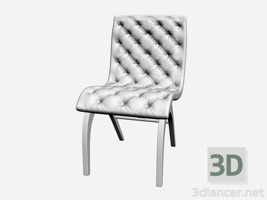 3d model Silla sin brazos CAPITONNE HERMAN - vista previa