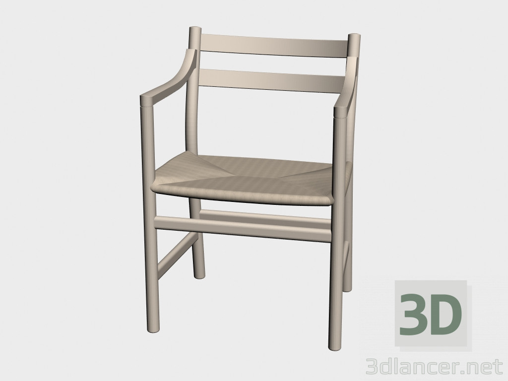 3d model Silla (CH46) - vista previa