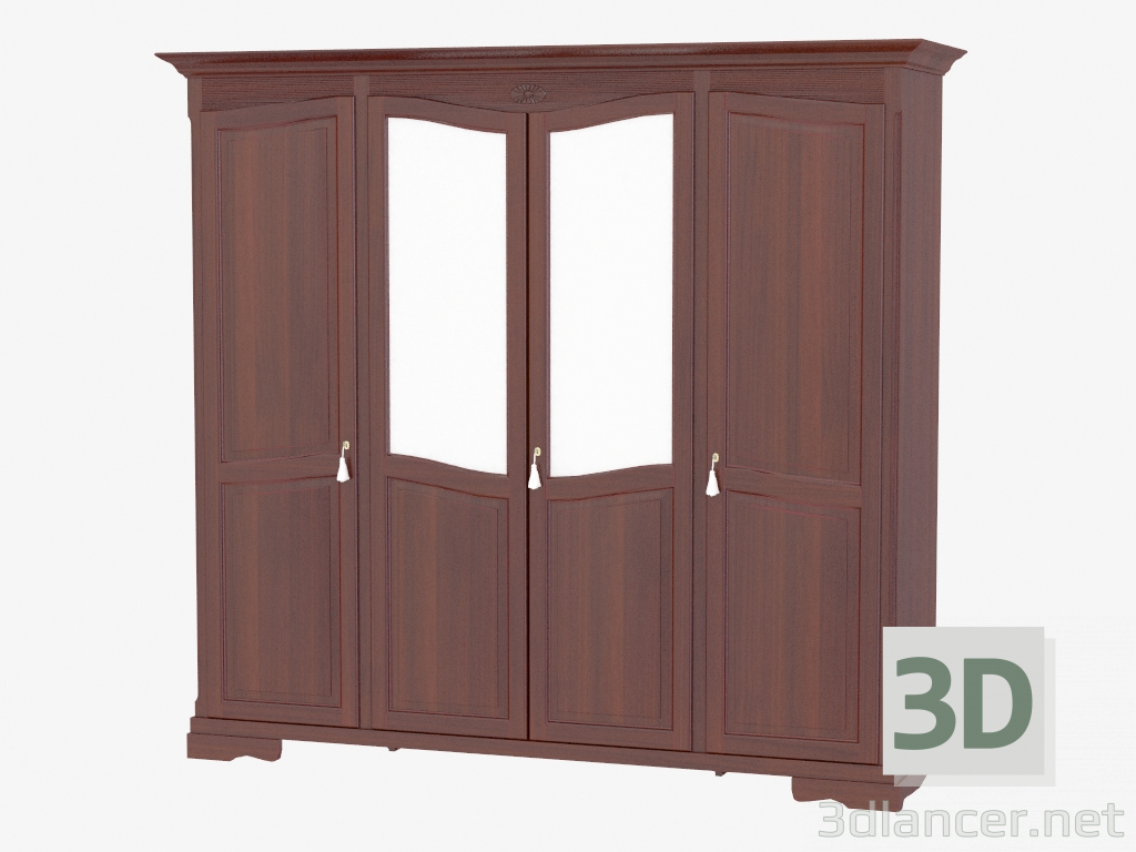 3D Modell Kleiderschrank Vier FS2202 - Vorschau