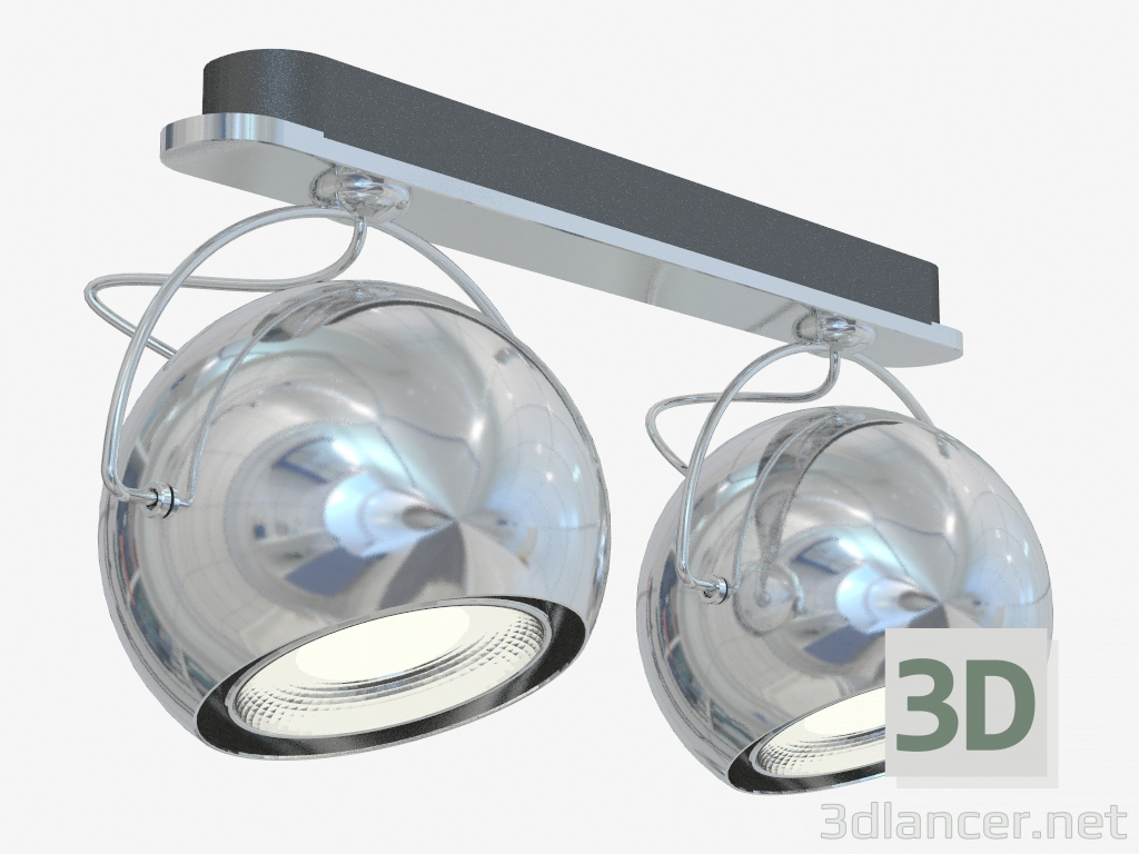 modèle 3D lampe plafonnier D57 G19 15 - preview