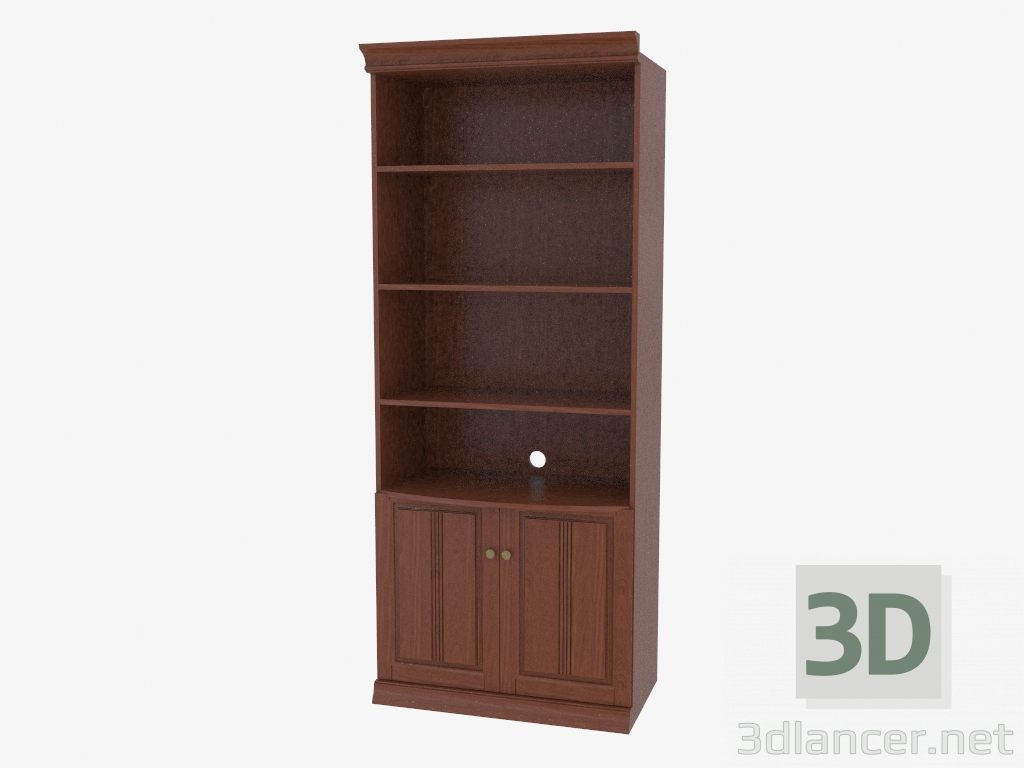 Modelo 3d Estante com prateleiras abertas (3841-11) - preview