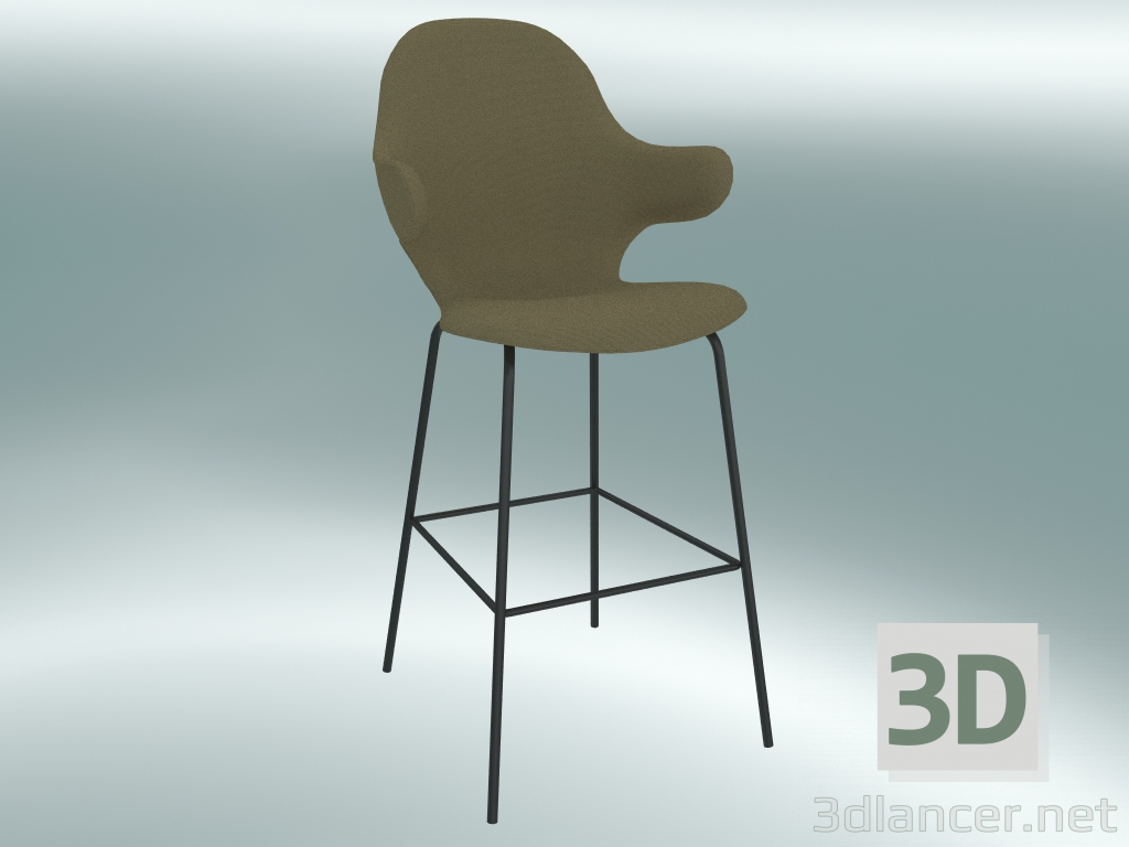 modello 3D Sgabello da bar Catch (JH17, 63x58 H 117cm, Hallingdal - 224) - anteprima