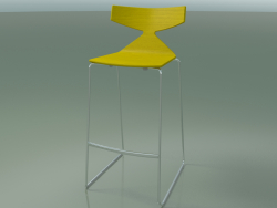 Tabouret de bar empilable 3704 (Jaune, CRO)