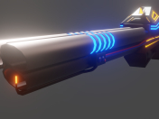 Fusil lance-flammes de science-fiction