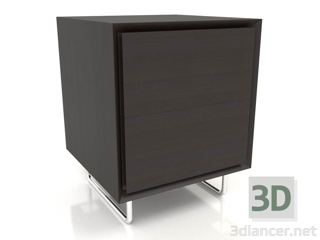 modello 3D Armadio TM 012 (400x400x500, legno marrone scuro) - anteprima