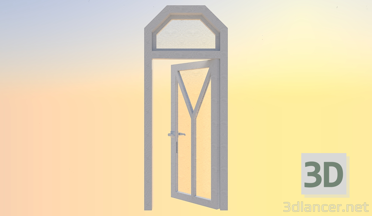 3d model Puerta interior - vista previa