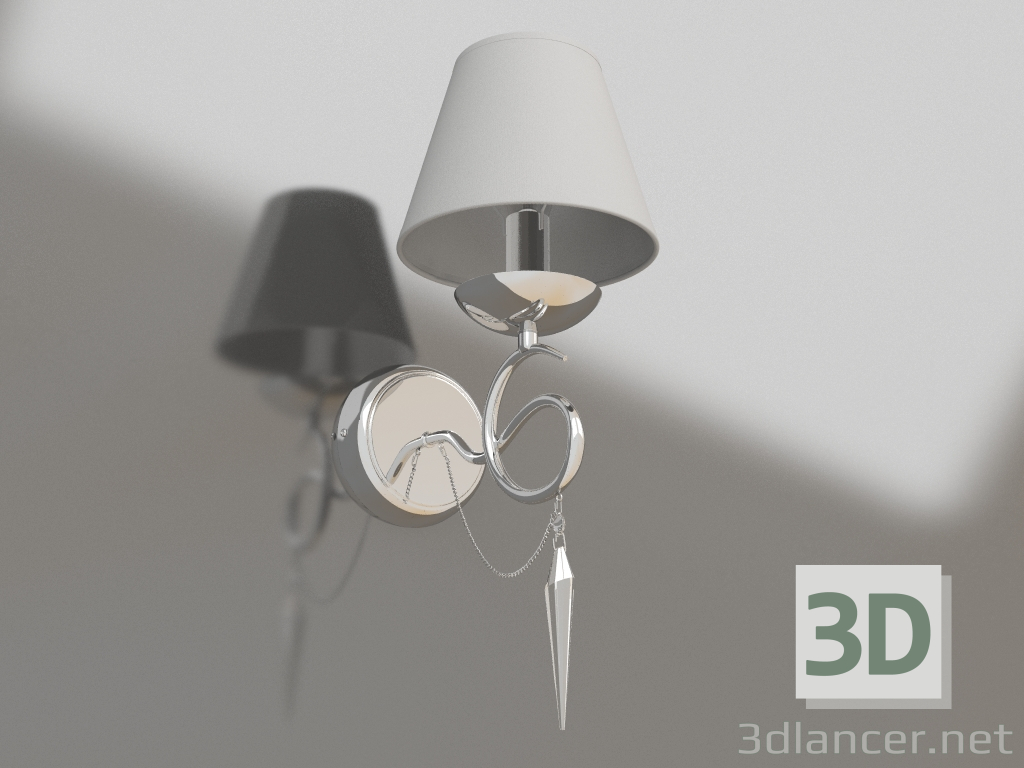 3d model Lámpara de pared (aplique) Haley (FR2909-WL-01-CH) - vista previa