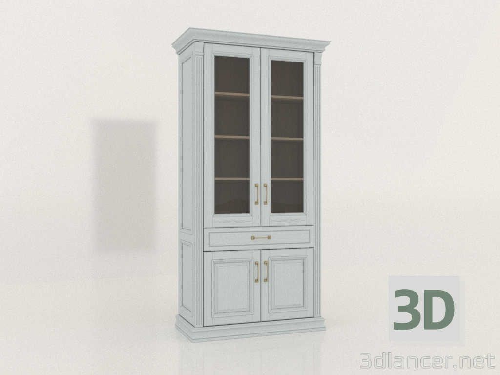 3d model Vitrina de dos puertas con cristal (Laguna) - vista previa