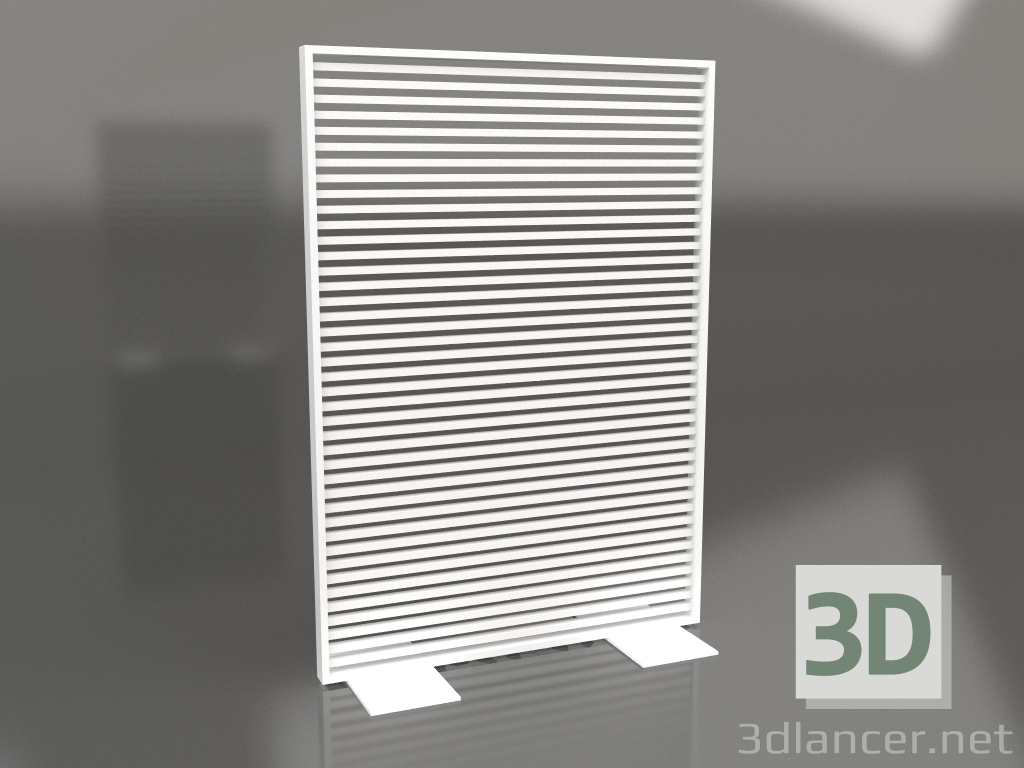 3d model Mampara de aluminio 120x170 (Blanco) - vista previa