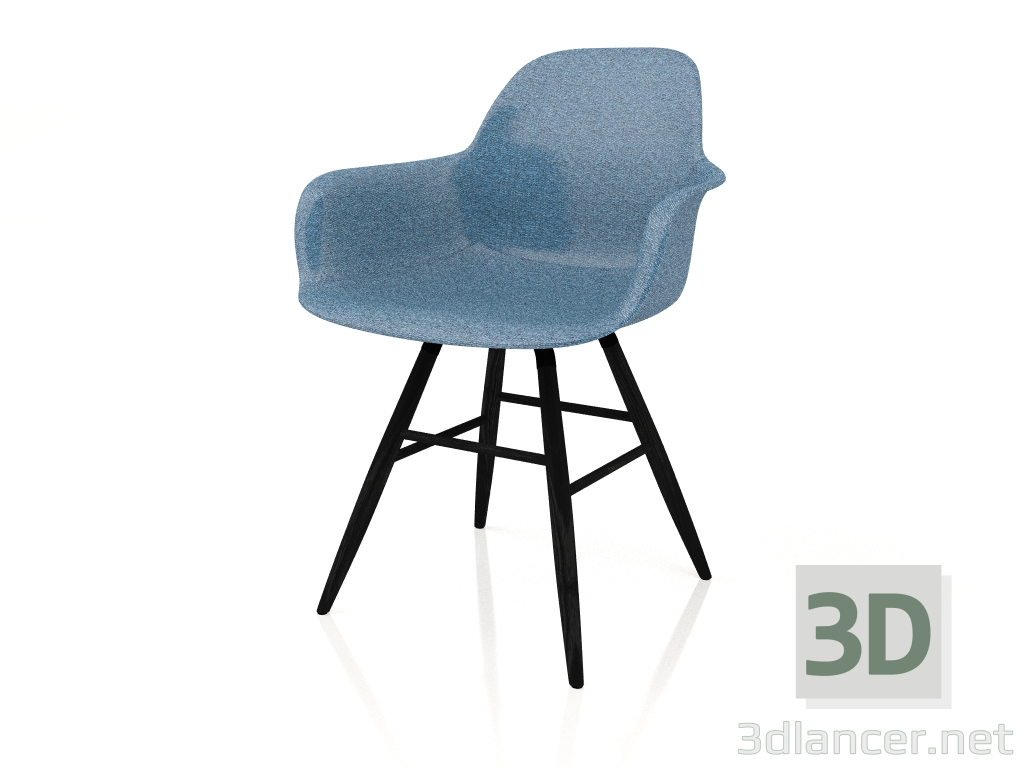 modello 3D Poltrona Albert Kuip Soft (Blu) - anteprima