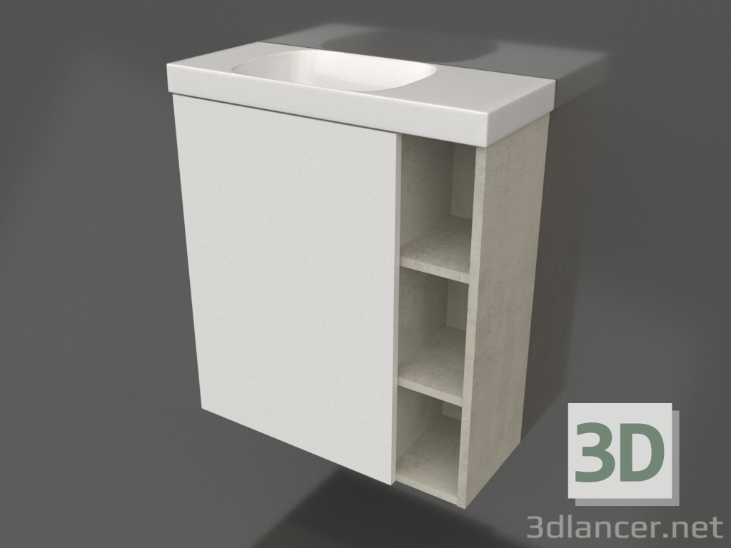 modèle 3D Armoire suspendue 60 cm (ALB0106LLS+ALB0706WM) - preview