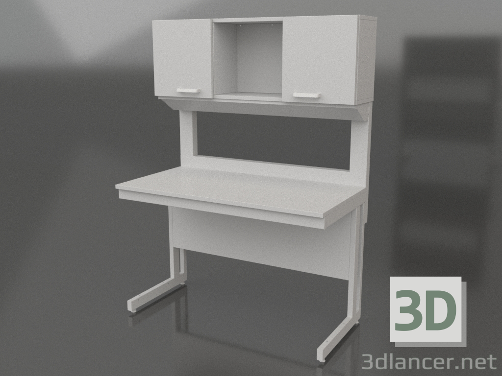 3d model Mesa de laboratorio con extensión de armario 1200 CH 770 - vista previa 3d model Mesa de laboratorio con extensión de armario 1200 CH 770 - vista previa