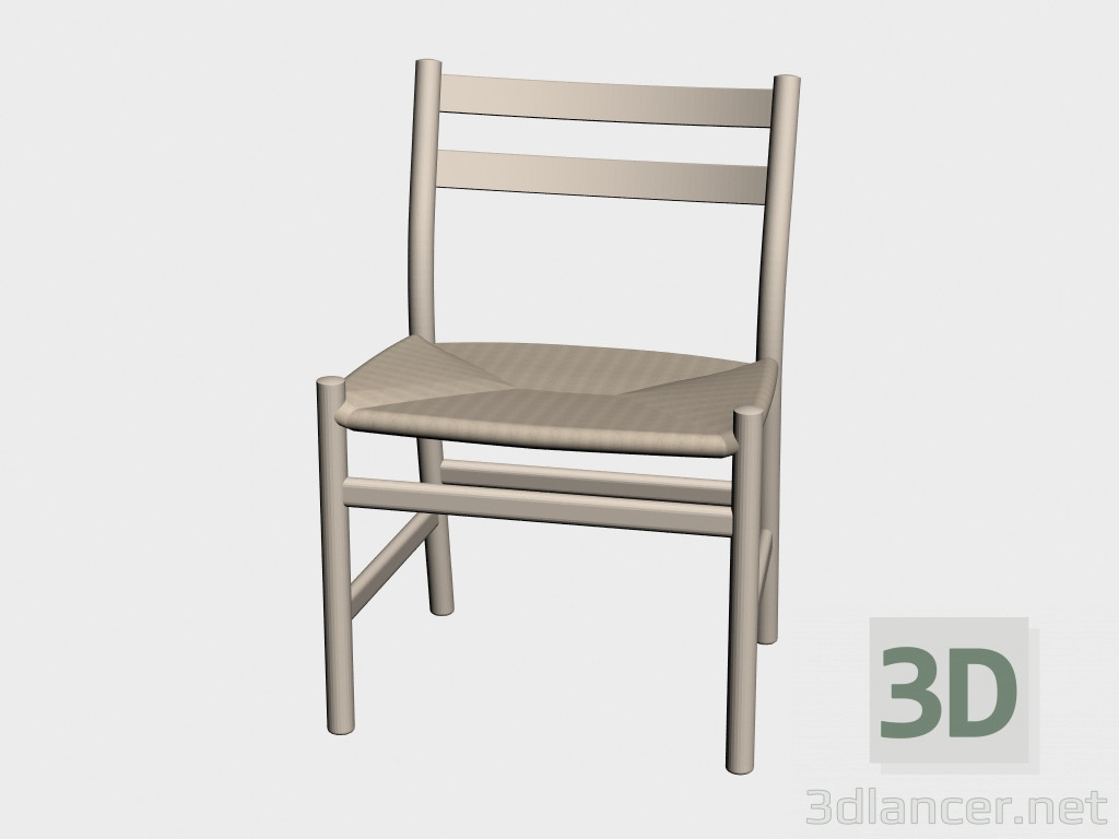 modello 3D Sedia (CH47) - anteprima