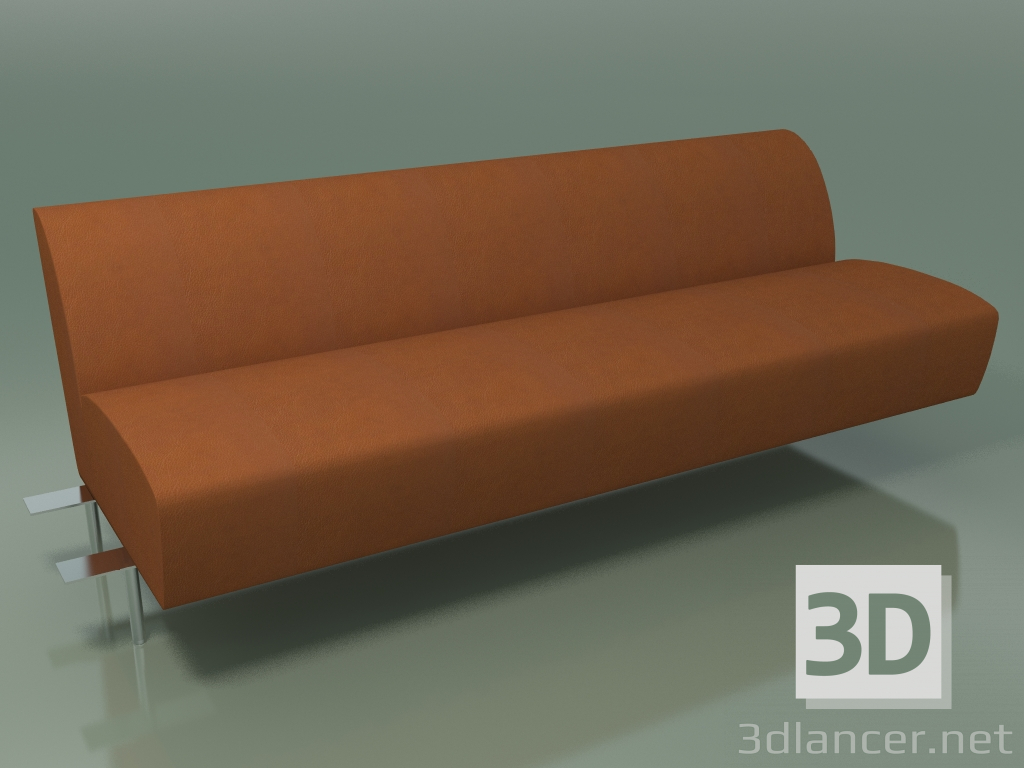 3d model Módulo central 2807 (L 196 cm, LU1) - vista previa