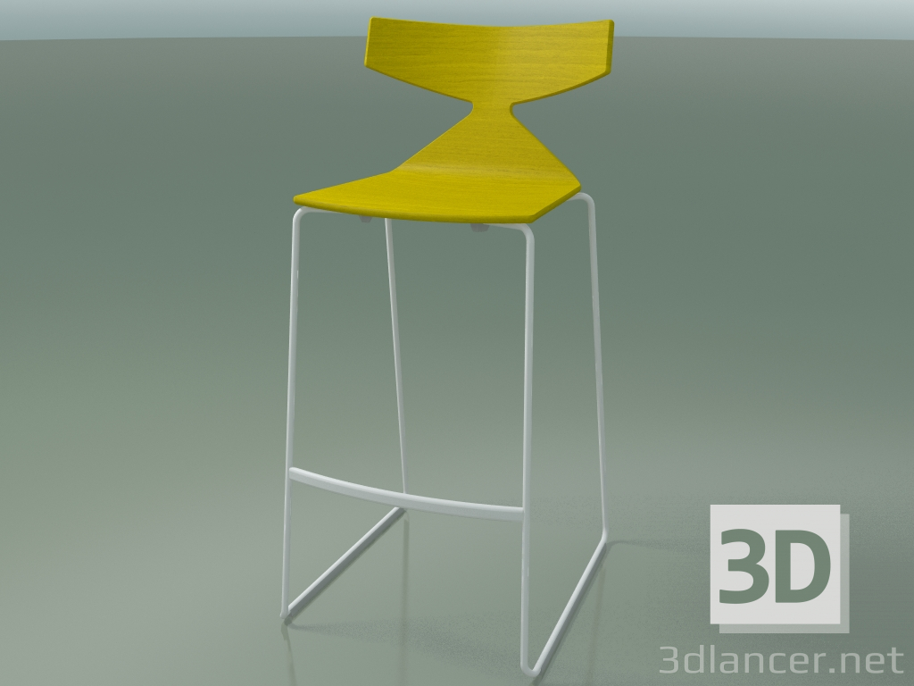 Modelo 3d Tamborete de barra empilhável 3704 (amarelo, V12) - preview