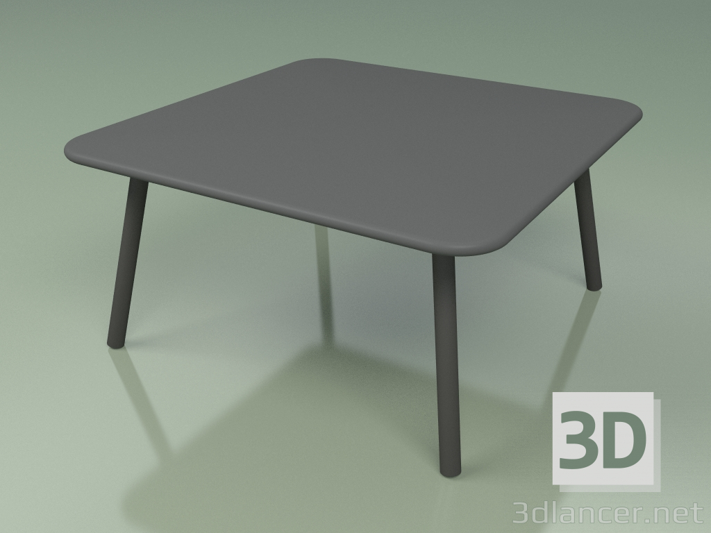 3d model Mesa de centro 011 (metal ahumado, gris HPL) - vista previa