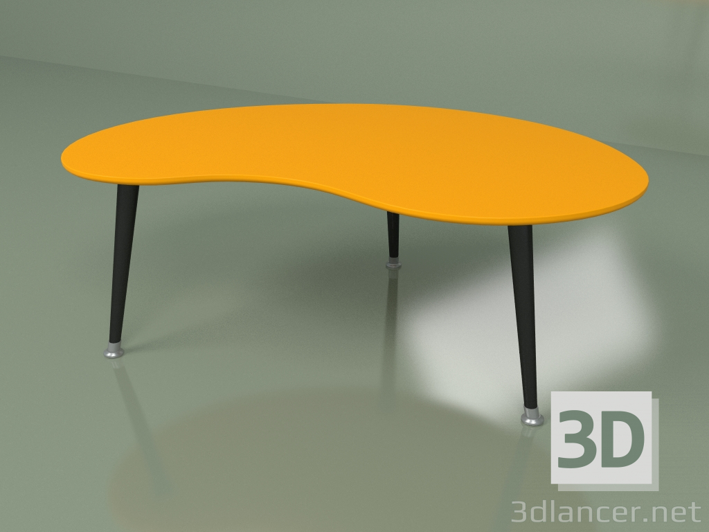 3D Modell Kidney Couchtisch (orange) - Vorschau