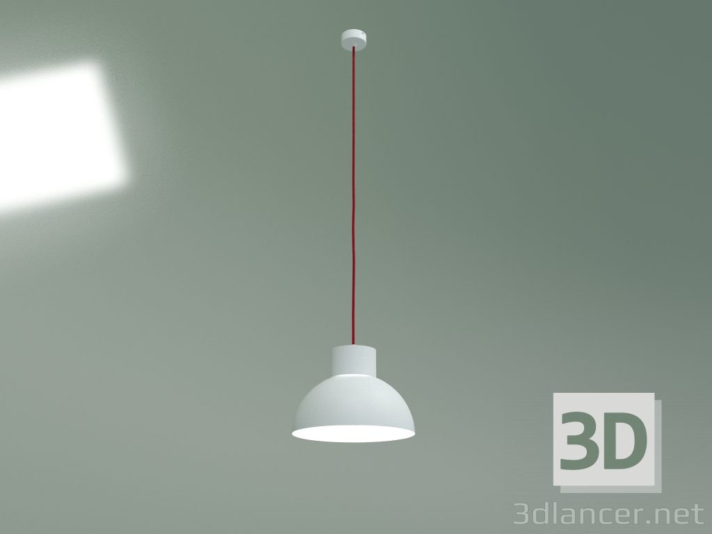 3d model Pendant lamp Works (white-red) - preview