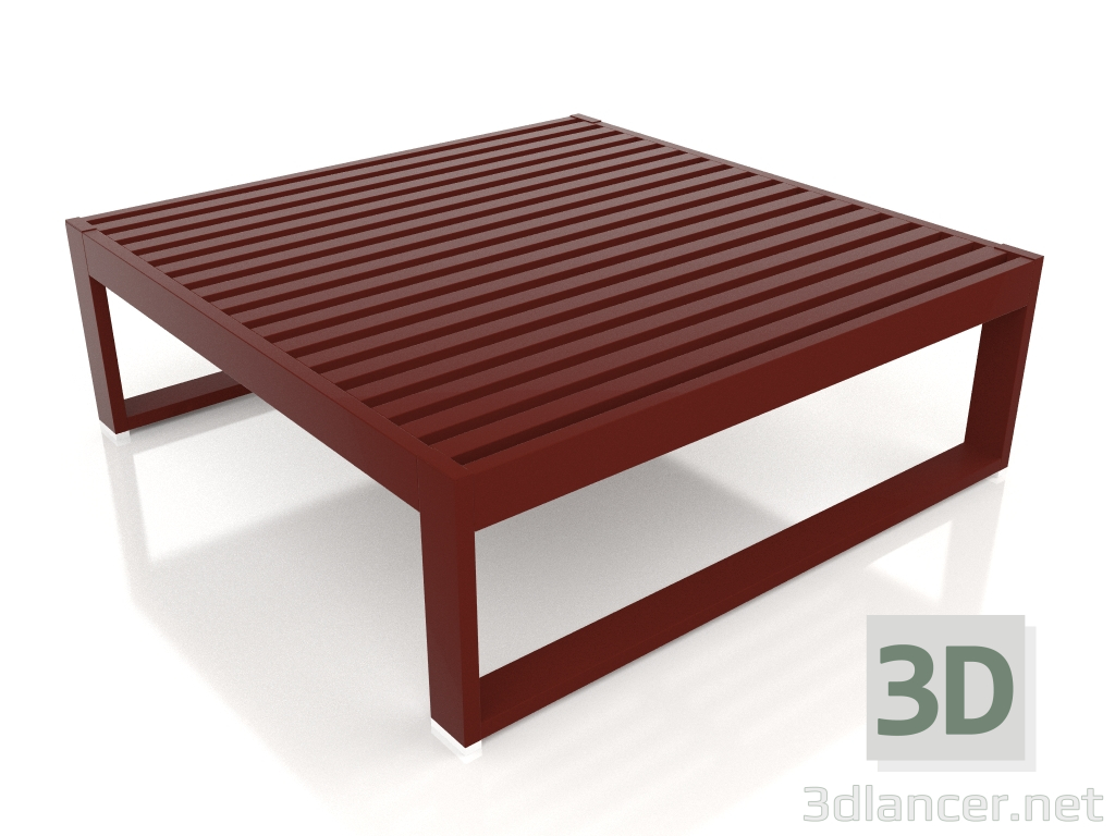 3d model Mesa de centro 91 (rojo vino) - vista previa