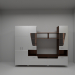 La unidad de pared para el salón 3D modelo Compro - render