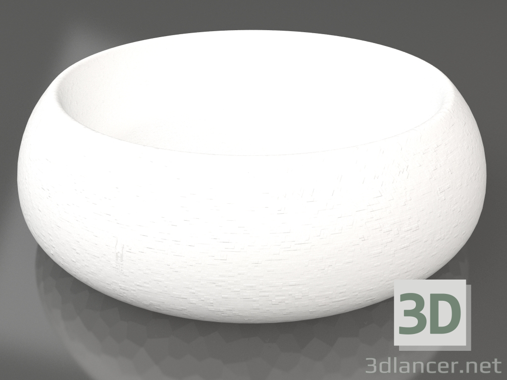 3D Modell Blumentopf 4 (Weiß) - Vorschau