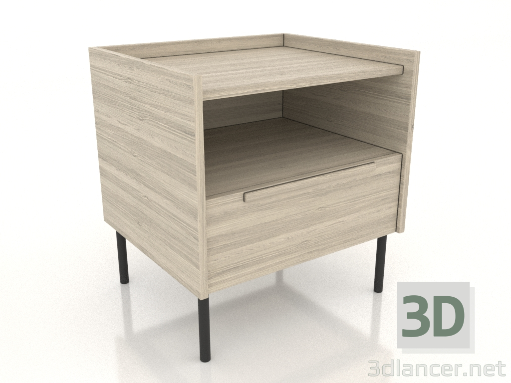 modèle 3D Table de chevet STAND 1500 mm (chêne éclairci) - preview