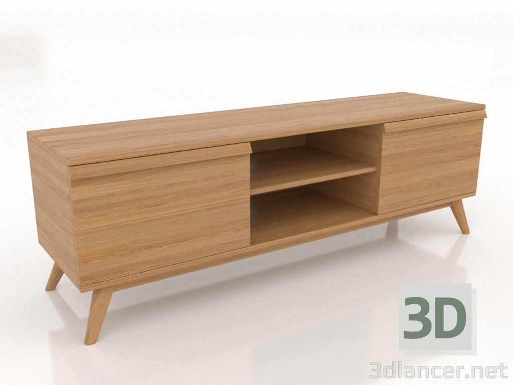 Modelo 3d Armário OPEN 1500 mm (carvalho natural) - preview Modelo 3d Armário OPEN 1500 mm (carvalho natural) - preview