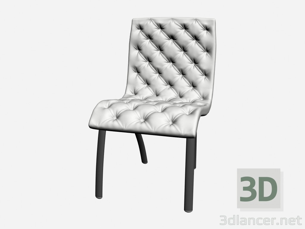 modèle 3D Fauteuil sans accoudoirs HERMAN CAPITONNE 1 - preview