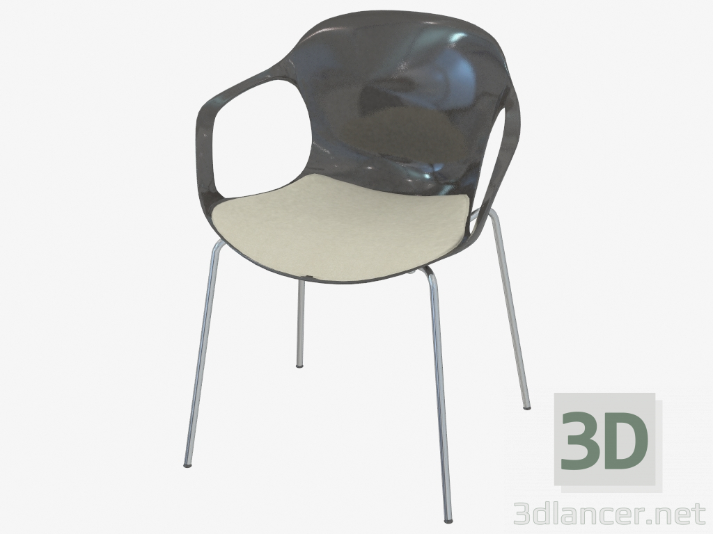 3d model Chair on legs with armrests Nap - preview