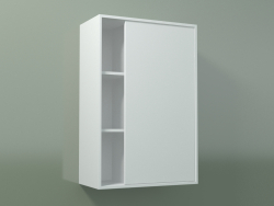 Armario de pared con 1 puerta derecha (8CUCBCD01, Glacier White C01, L 48, P 24, H 72 cm)