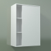 3d model Armario de pared con 1 puerta derecha (8CUCBCD01, Glacier White C01, L 48, P 24, H 72 cm) - vista previa