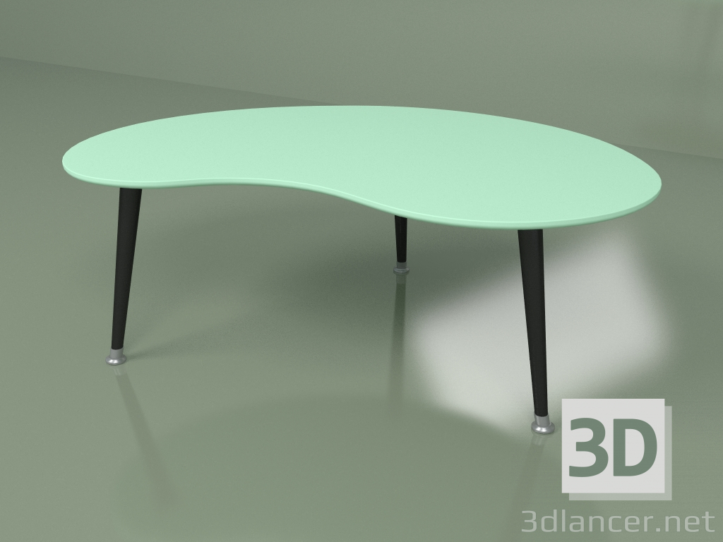 3D modeli Böbrek sehpası (deniz dalgası) - önizleme