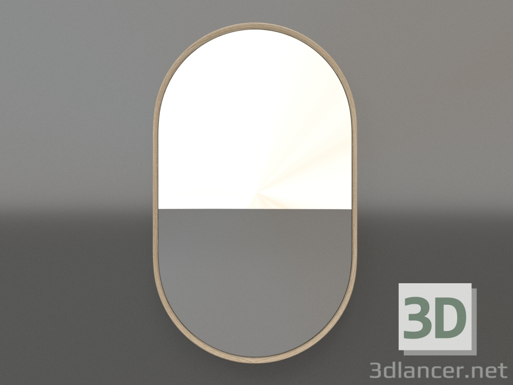 3d model Espejo ZL 14 (450х750, blanco madera) - vista previa