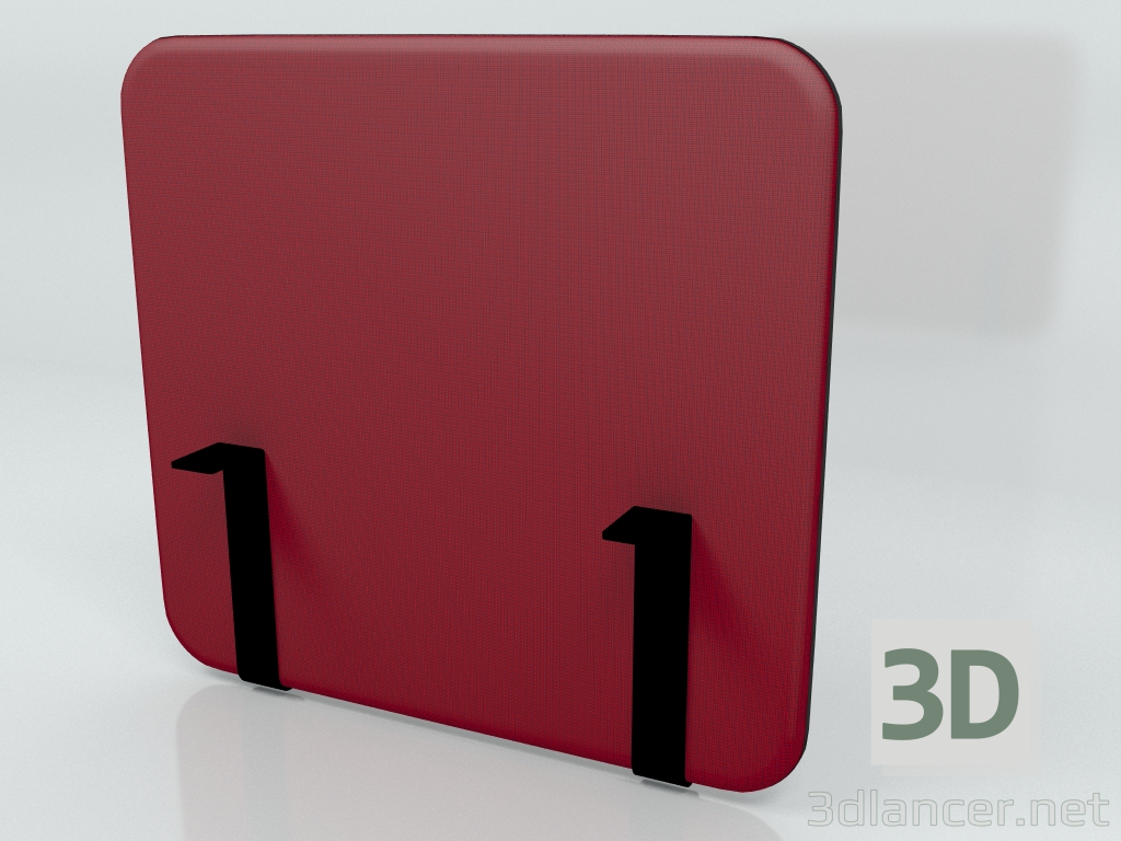 modello 3D Schermo acustico Scrivania Single Side Sonic ZUS90 (700x650) - anteprima