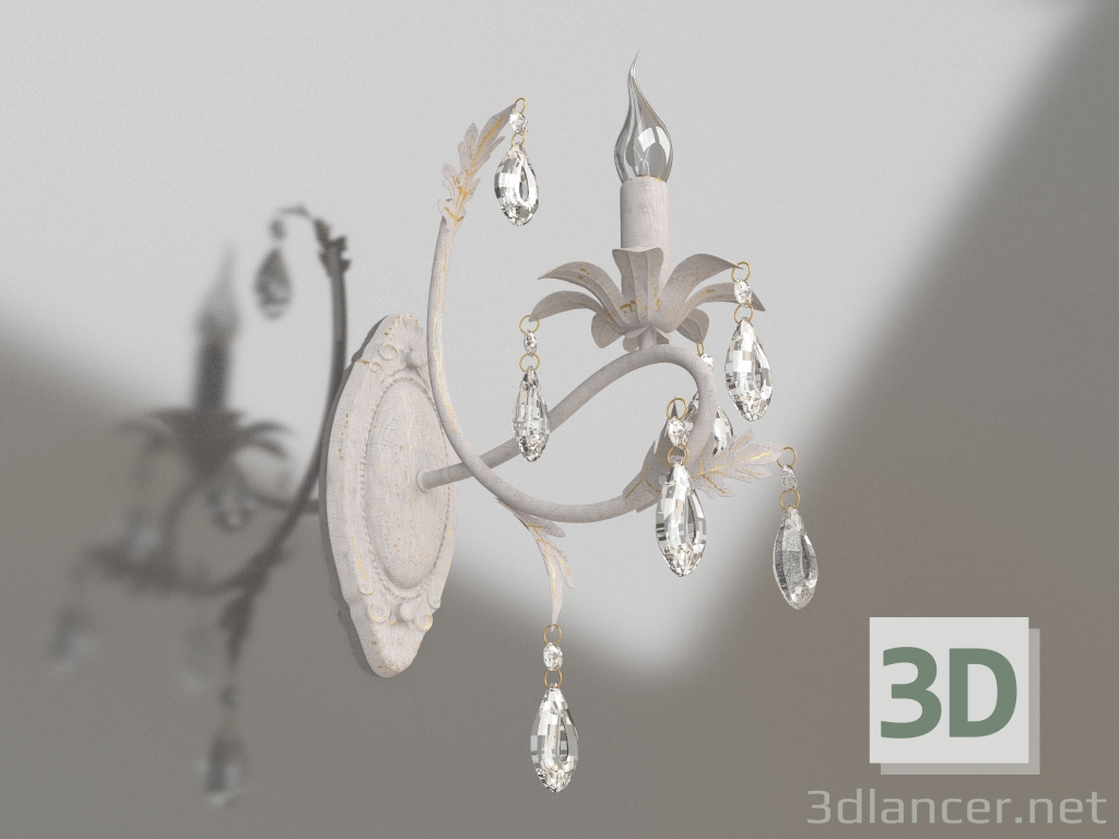 modello 3D Lampada da parete (applique) Dezi (FR3040-WL-01-WG) - anteprima