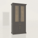 3d model Double-door showcase with glass (Gothic) - preview