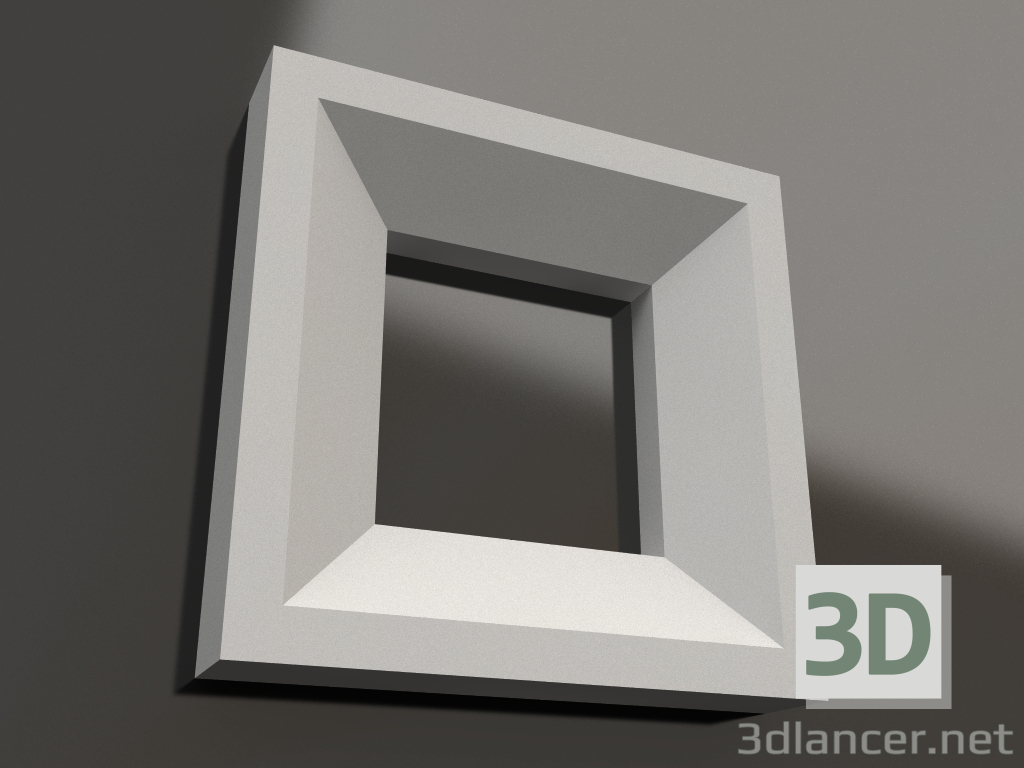 modèle 3D Elément décoratif en plâtre DE 021 (50x50) - preview