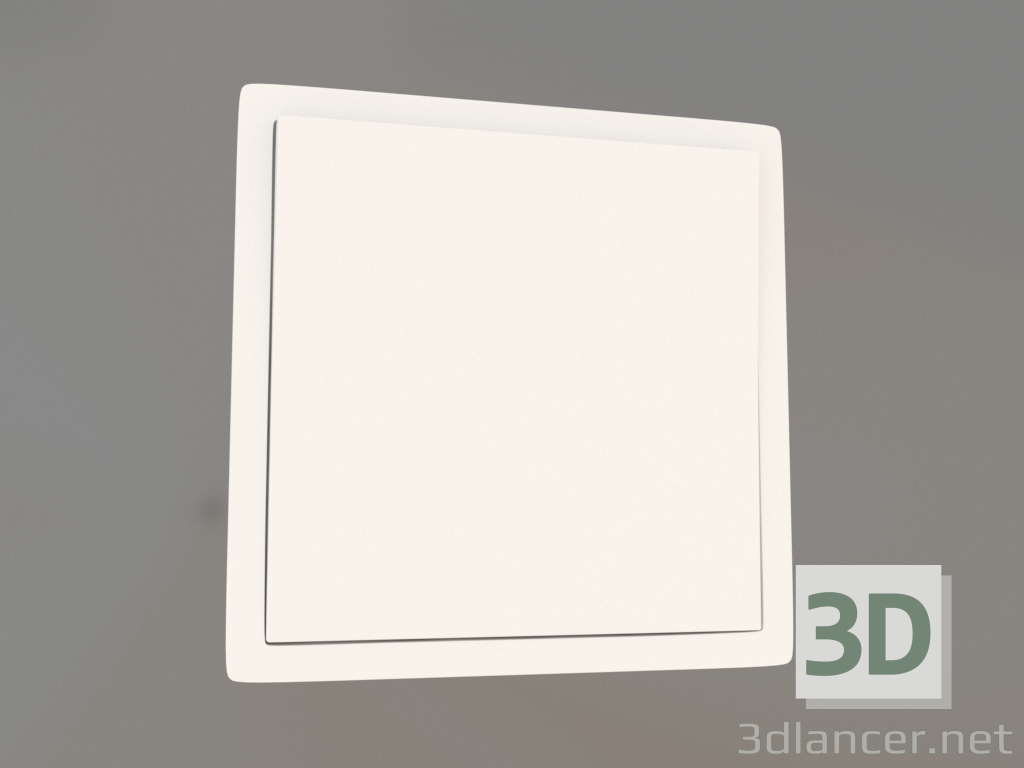 modèle 3D Interrupteur à 1 touche (10 A, 250 V, blanc mat, DA29633) R98 - preview