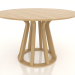 3d model Dining table Ø 1200 mm (natural oak) - preview