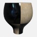 modèle 3D Deux tons Art déco vase Vase eggshell\black large moyen - preview