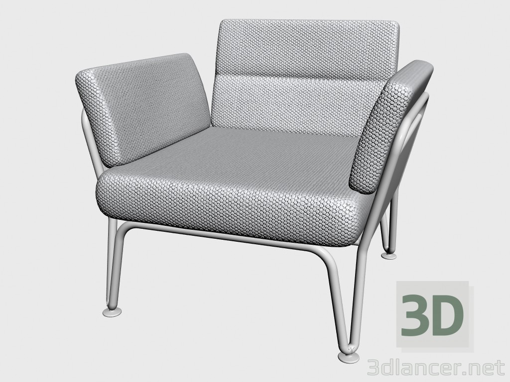 modèle 3D Fauteuil Club fauteuil empilable 92200 92250 - preview