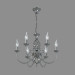 3d model Chandelier A8392LM-6BK - preview