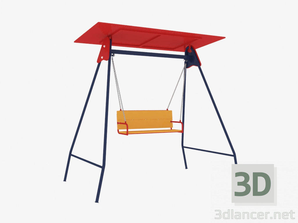 3d model Columpio de sofá (con dosel) (6408) - vista previa