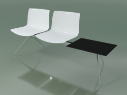 Bench 2036 (double, with a table, polypropylene PO00401)