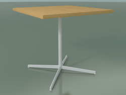 Table carrée 5566 (H 74 - 80x80 cm, Chêne naturel, V12)